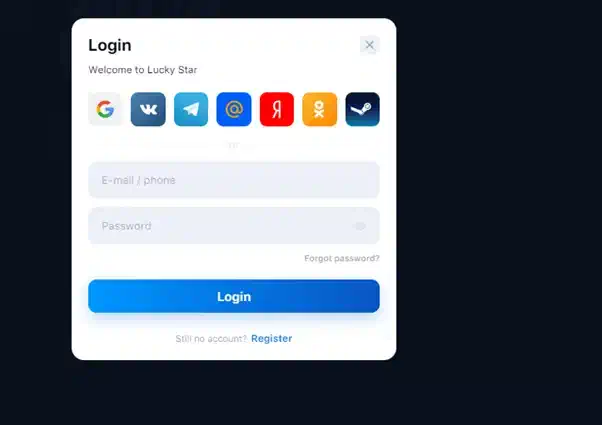 Lucky Star login